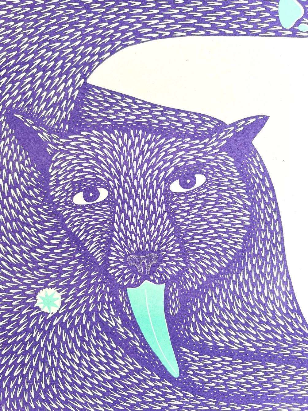 Cat Riso Print by Strangford