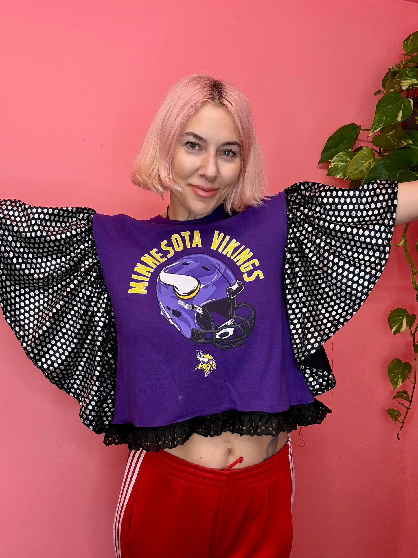 Vikings Wings Puff Vintage T-shirt By ByByrd