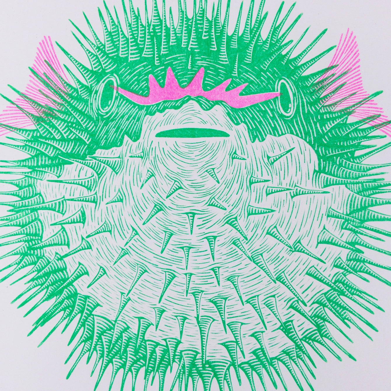 Come and Have Fugu Riso Print by Strangford