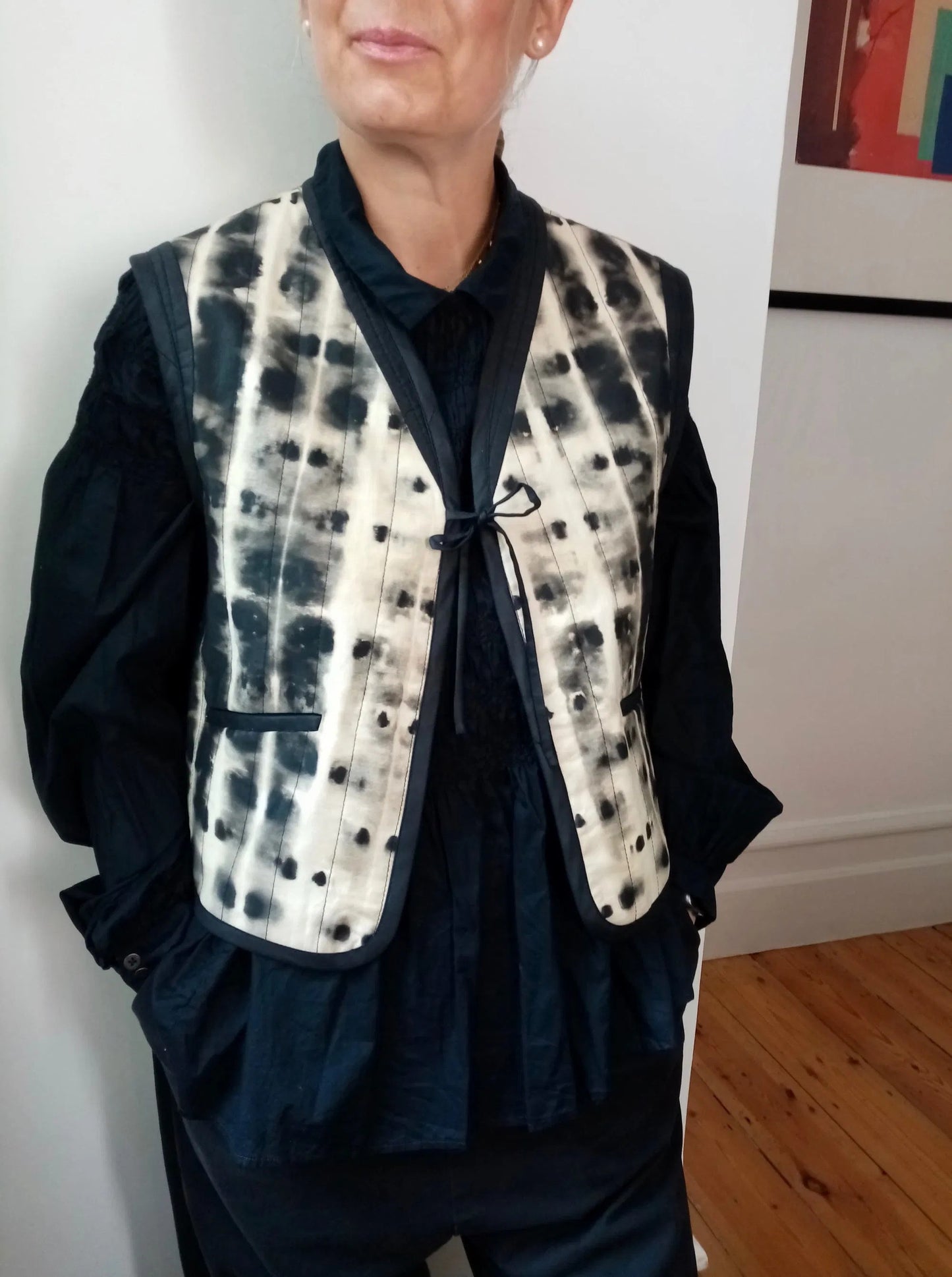 Joanna - Quilted Cotton Vest by Zazcca