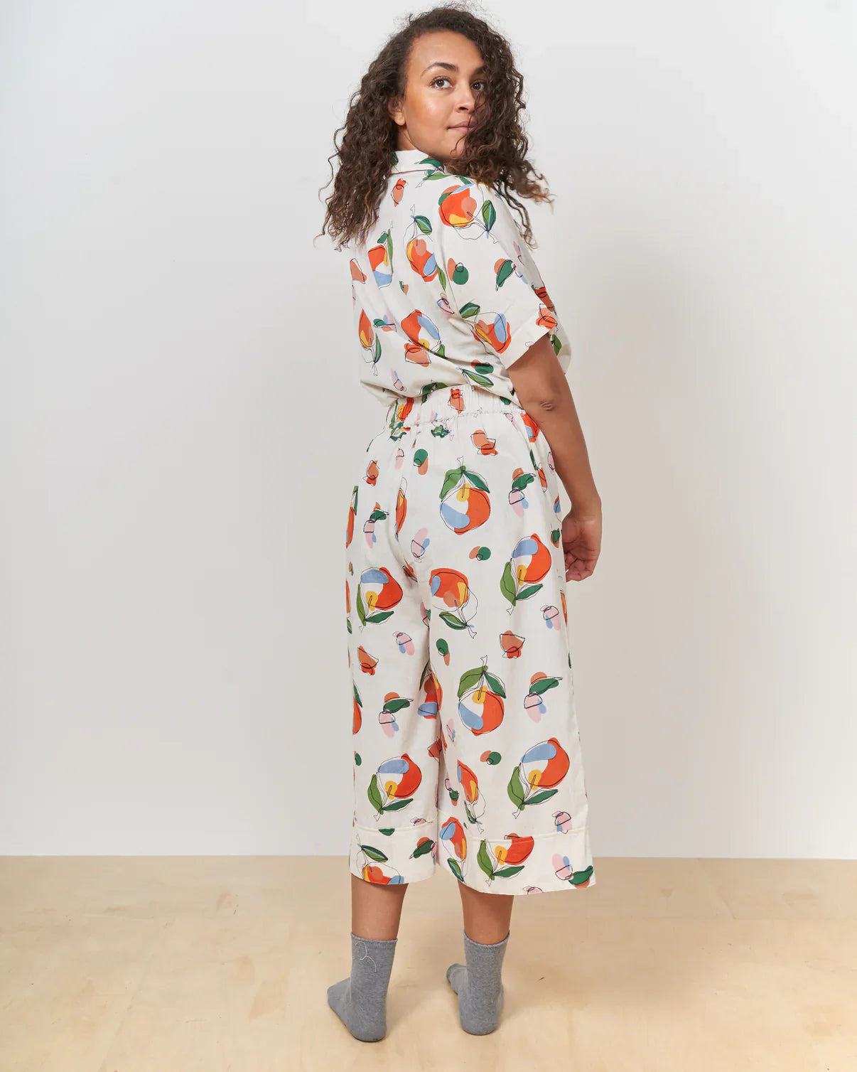 Orange Harvest Wide Hem Culottes by Periodical