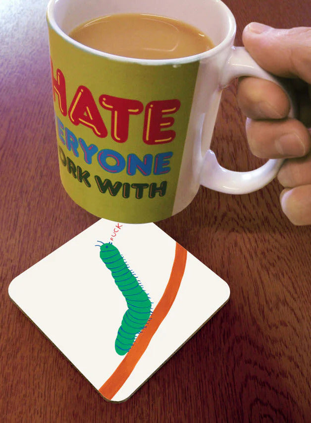 Funny Coaster - Caterpillar Coaster by David Shrigley