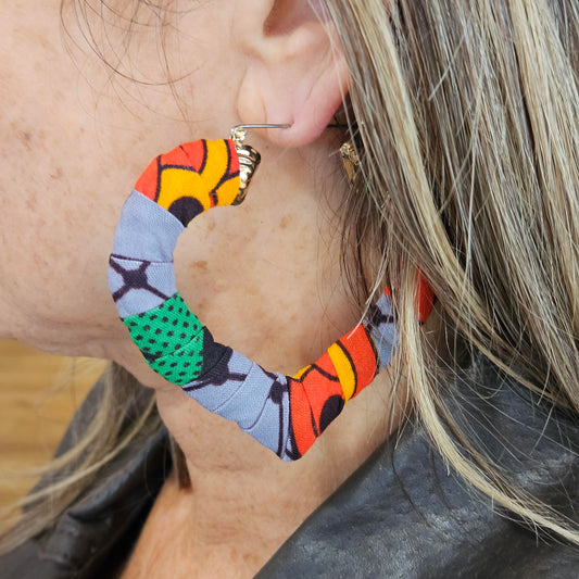 Handmade wrapped Earrings by Gangster Wraps