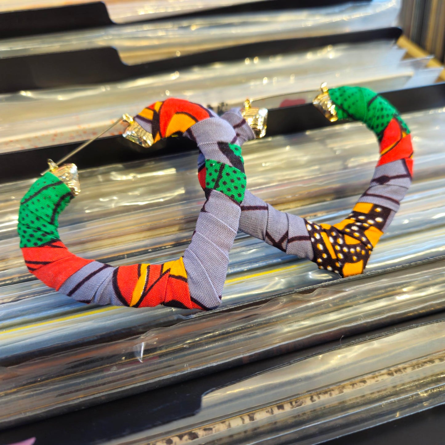 Handmade wrapped Earrings by Gangster Wraps
