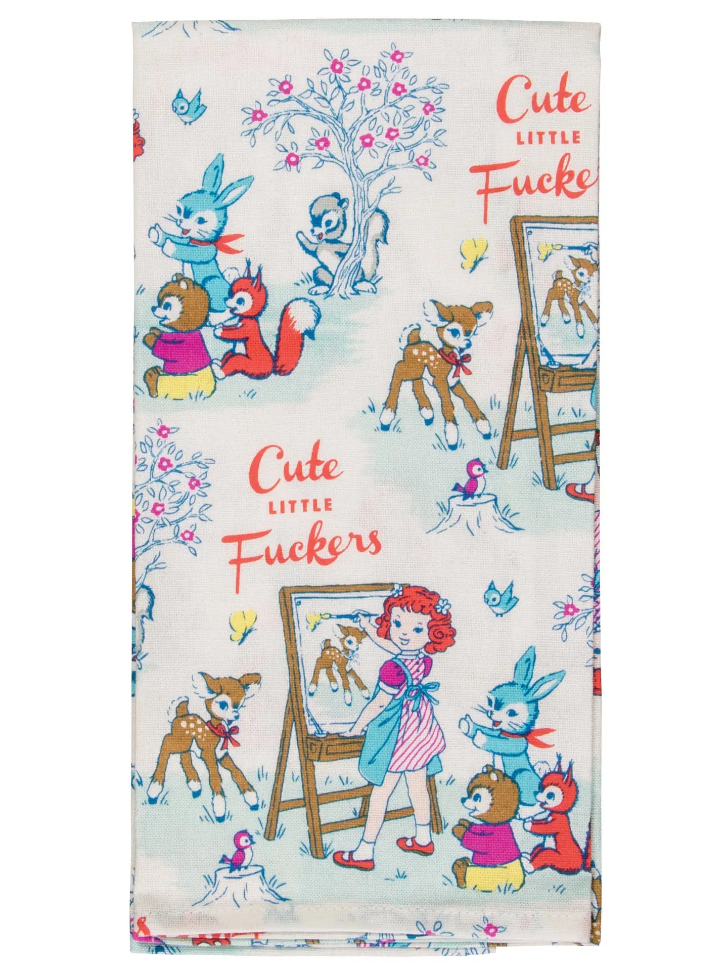 Cute Little Fuckers Dish Towel by Incognito