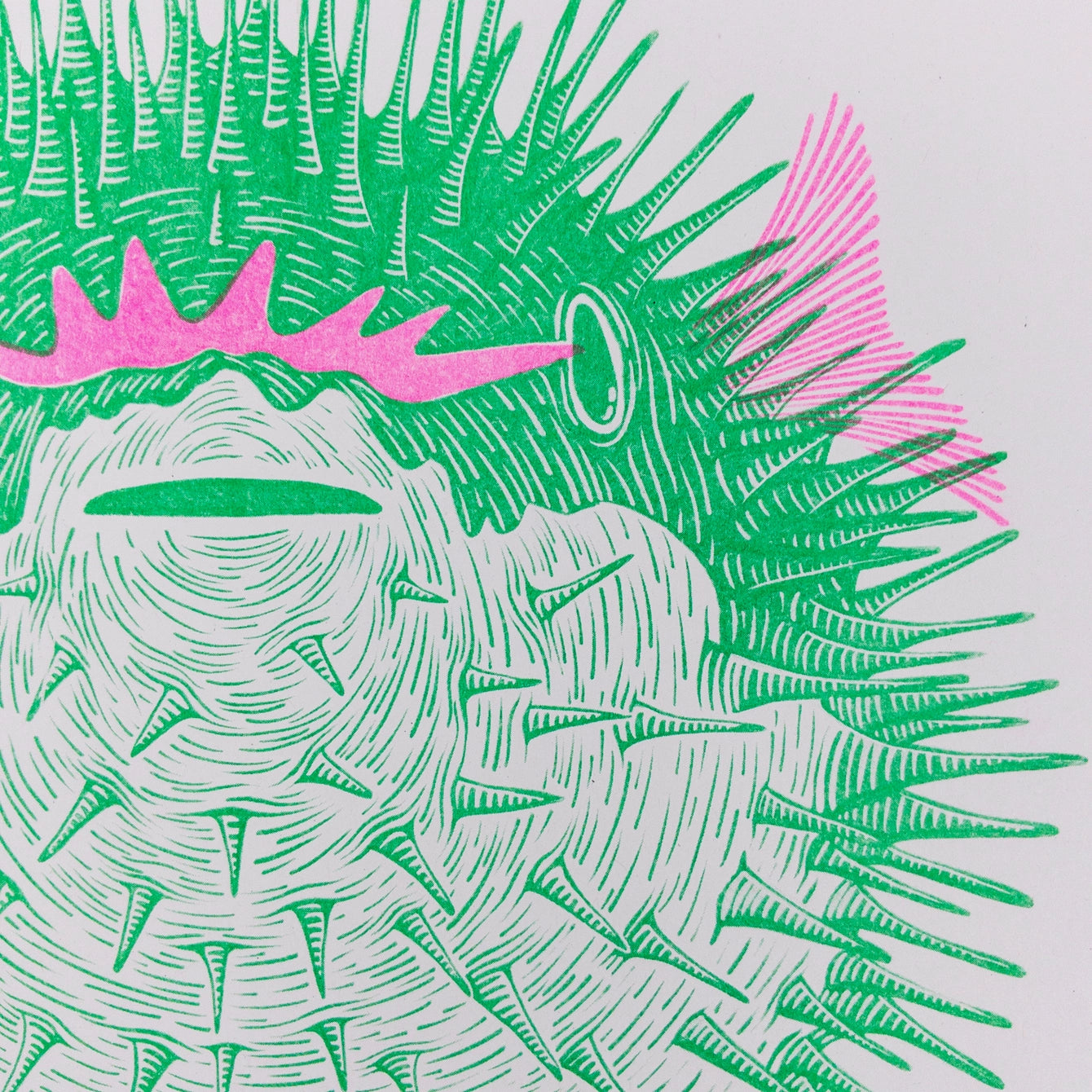 Come and Have Fugu Riso Print by Strangford
