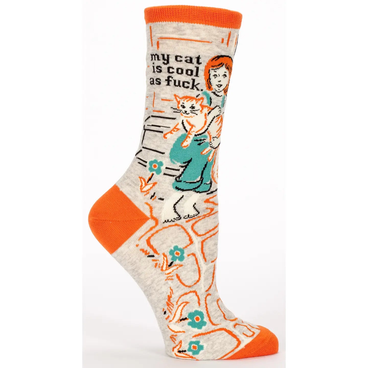 My Cat Is Cool As Fuck Women's Socks by Incognito