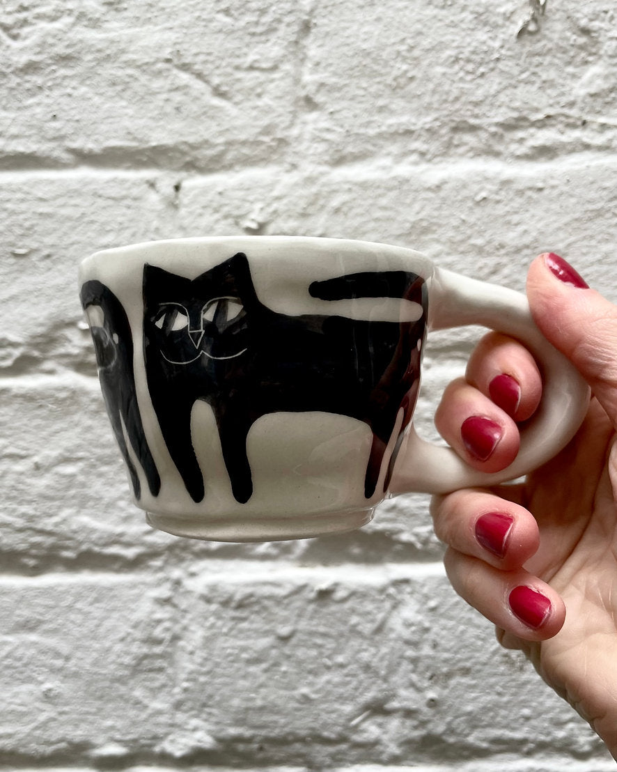 Ceramic Mug With Cat by Anna Soba