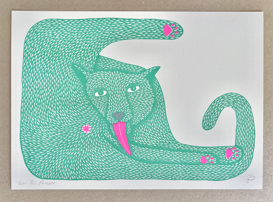 Wet Ass Penelope Riso Art Print by Strangford
