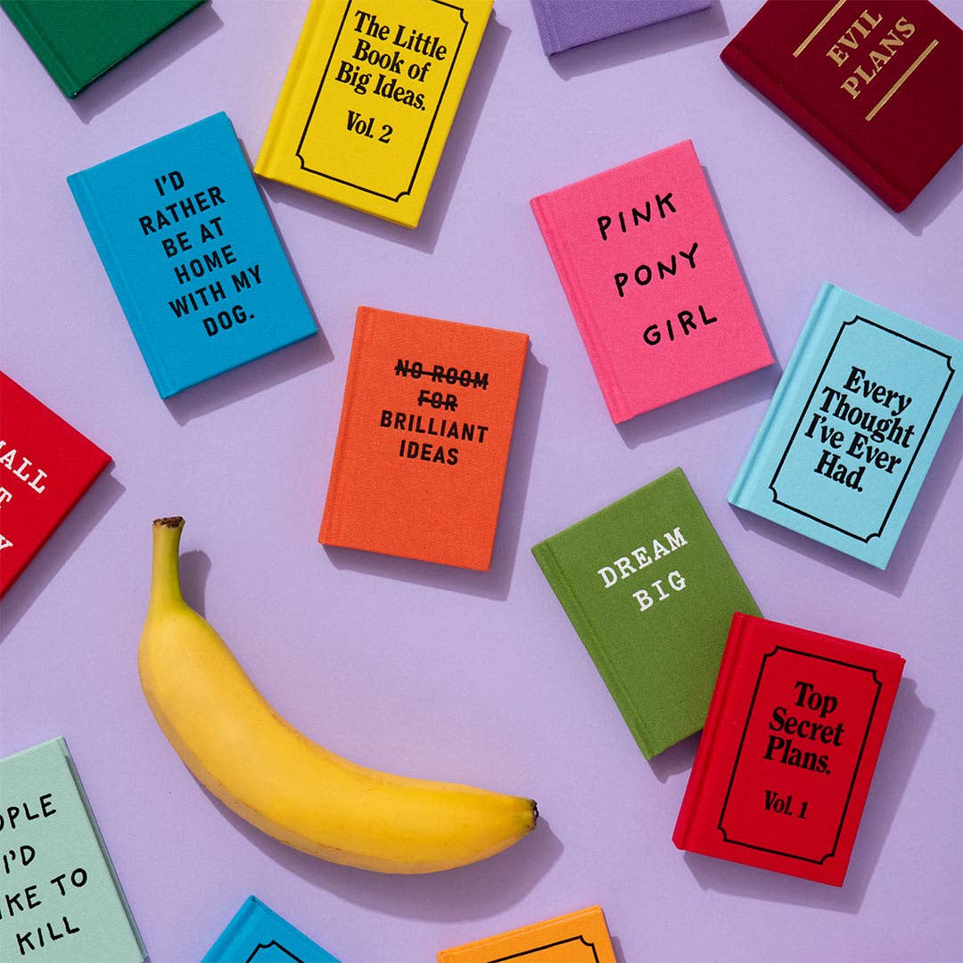 Hot To Go A7 Fabric Hardback Tiny Notebook By Oh Deer