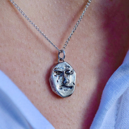 Cross Carlos Silver Necklace by Familiar Faces