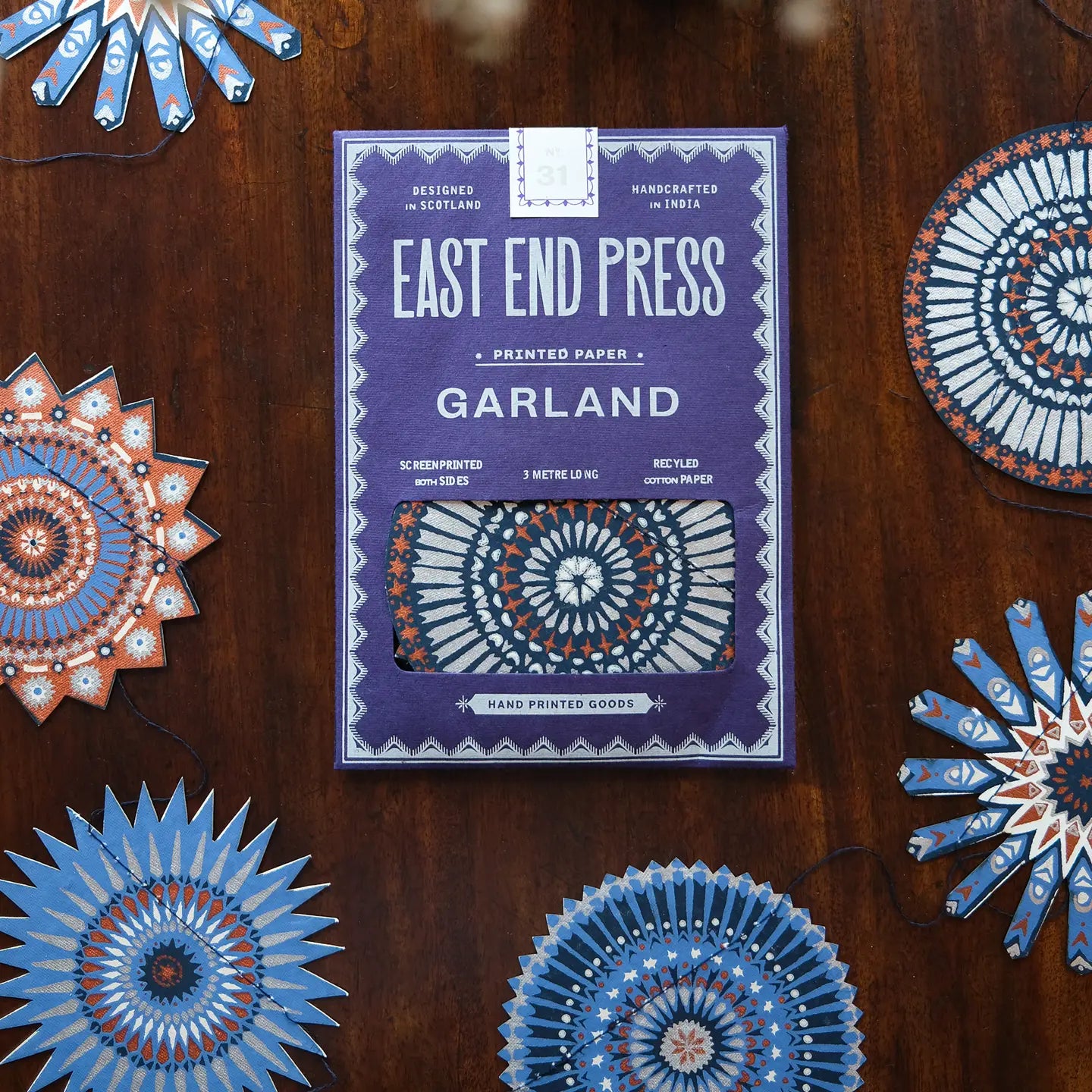 Stars Sewn Garland by East End Press