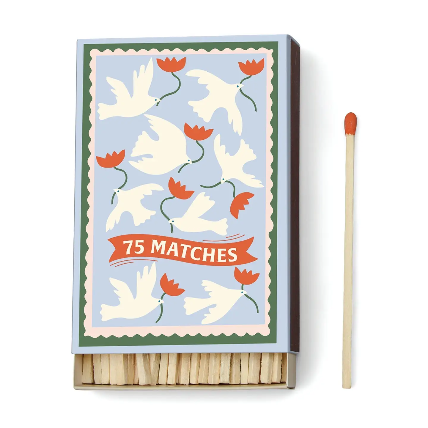 Boxed Matches "Flower" - 75 Matches by Designworks Collective
