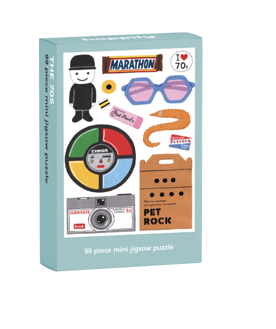 In the 70's - 99 Piece Mini Jigsaw Puzzle by Happily