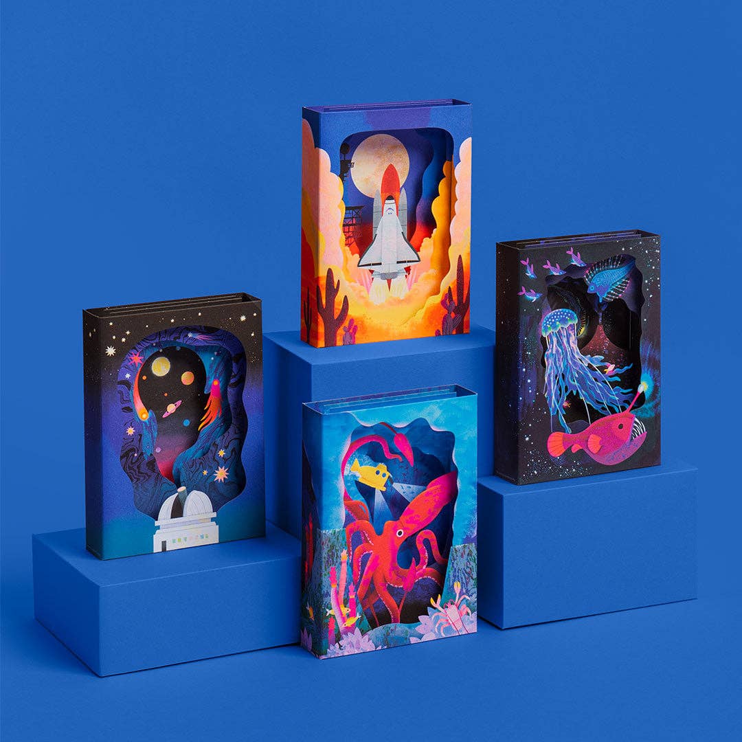 Solar System 3D Greeting Card By Oh Deer