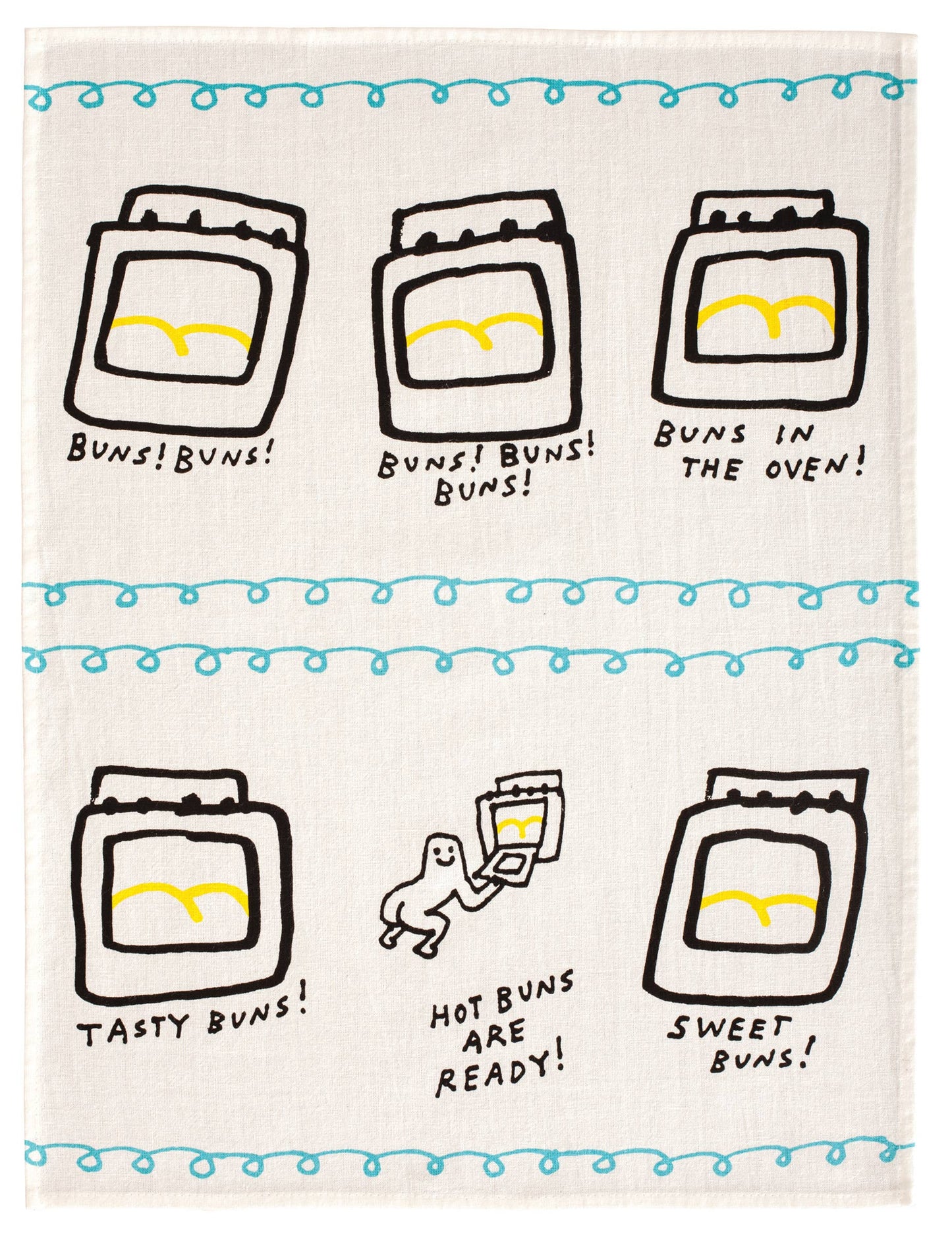 Hot Buns Are Ready Dish Towel by Incognito