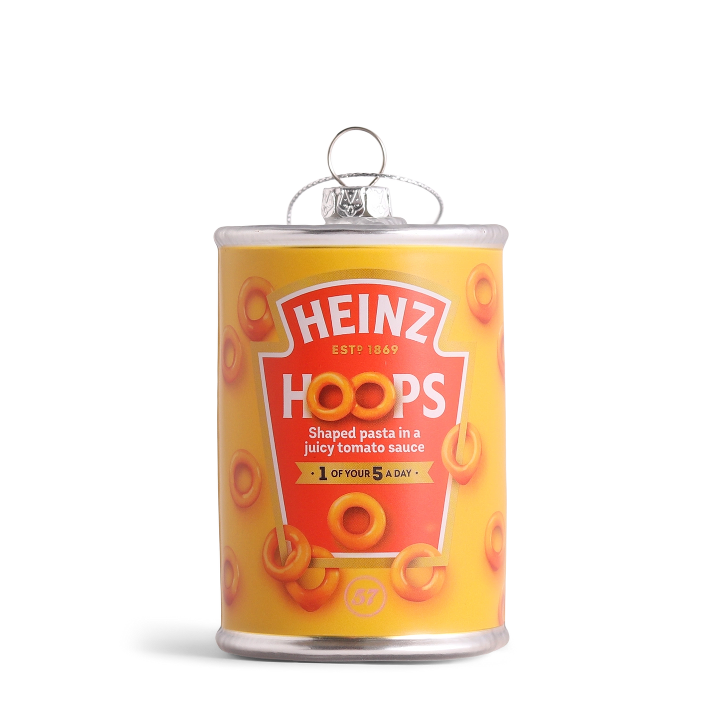 Heinz Spaghetti Hoops Glass Decoration Baubles