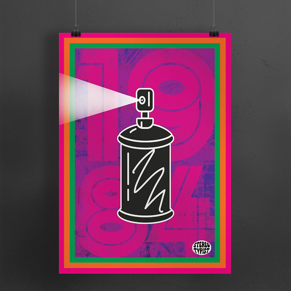 Eighty Four Print by Sterio Typist