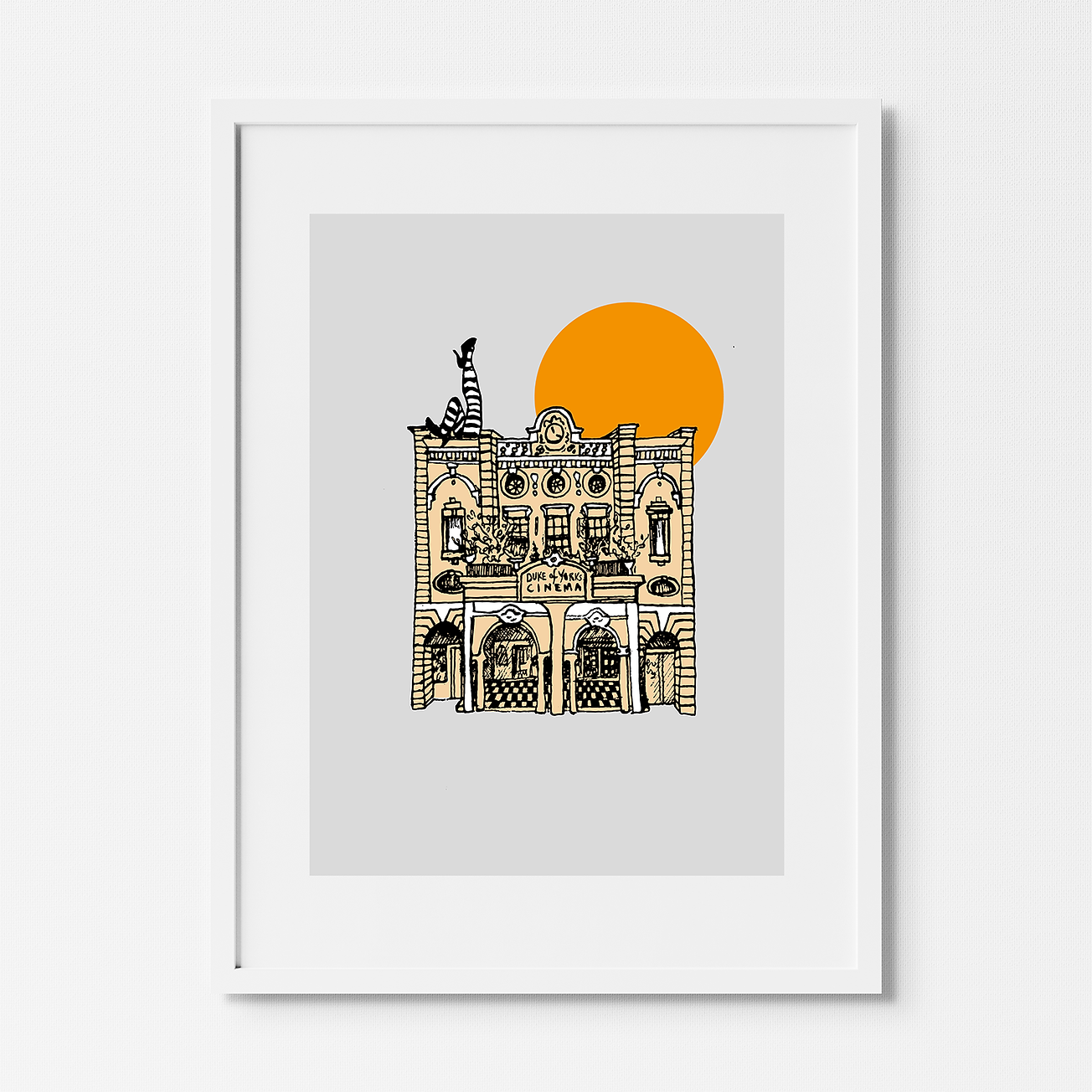 Brighton Museum, A4 Art Print by Keziah Furini