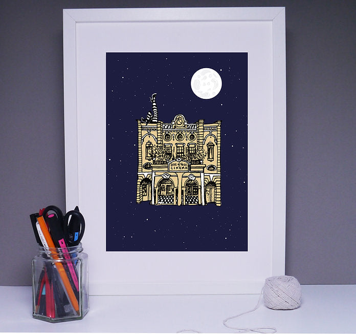 Duke of Yorks at Night, Art Print by Keziah Furini