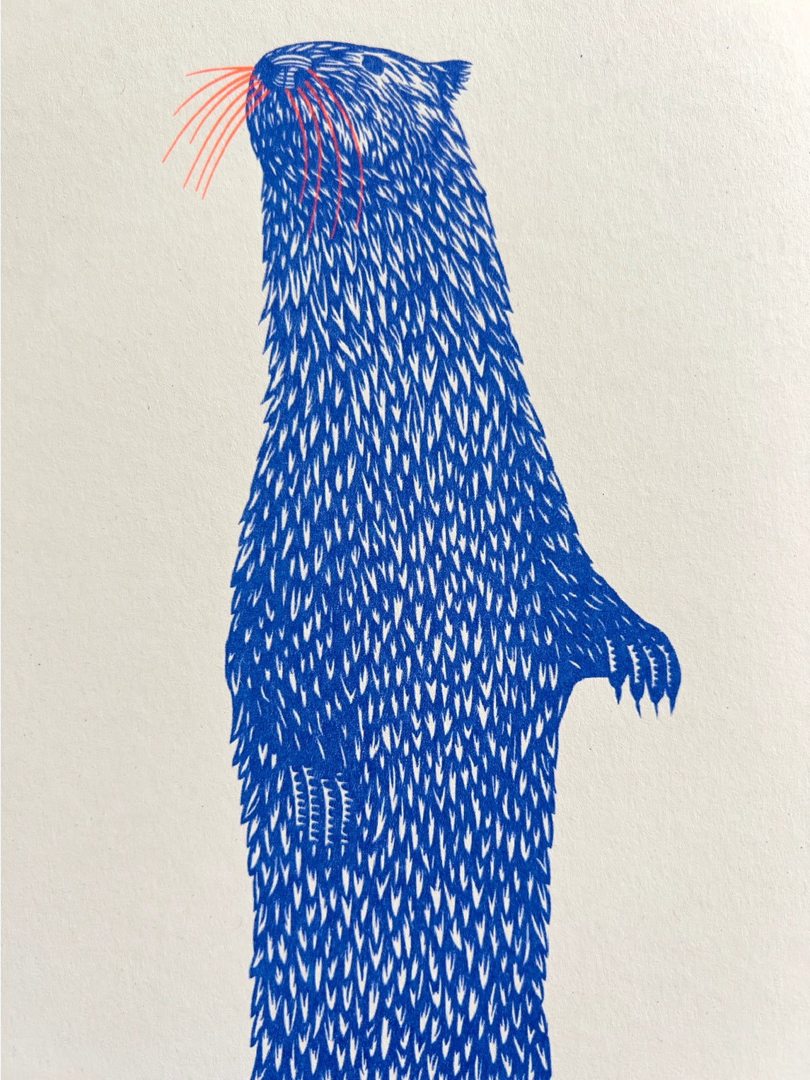 Long Otter Art Print by Strangford