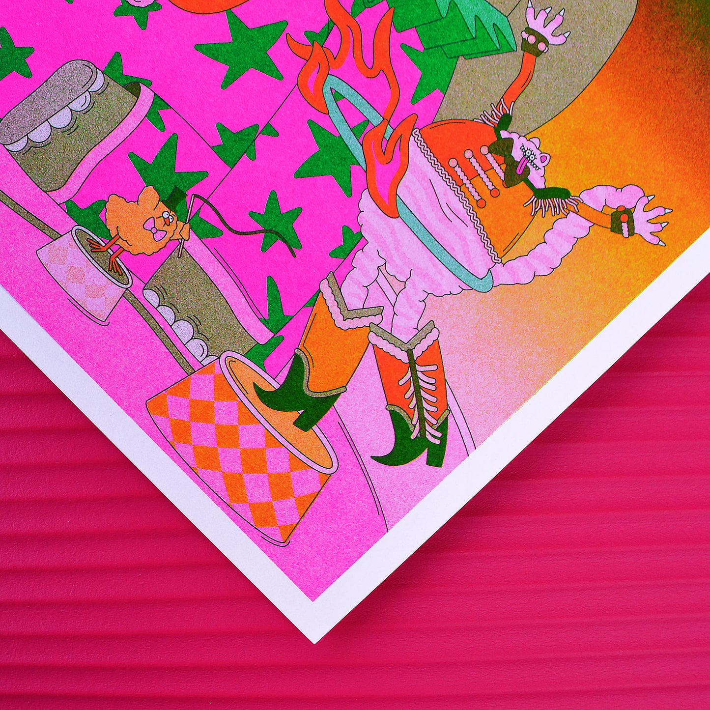 Circus - Riso A3 Art Print by alice Monvaillier