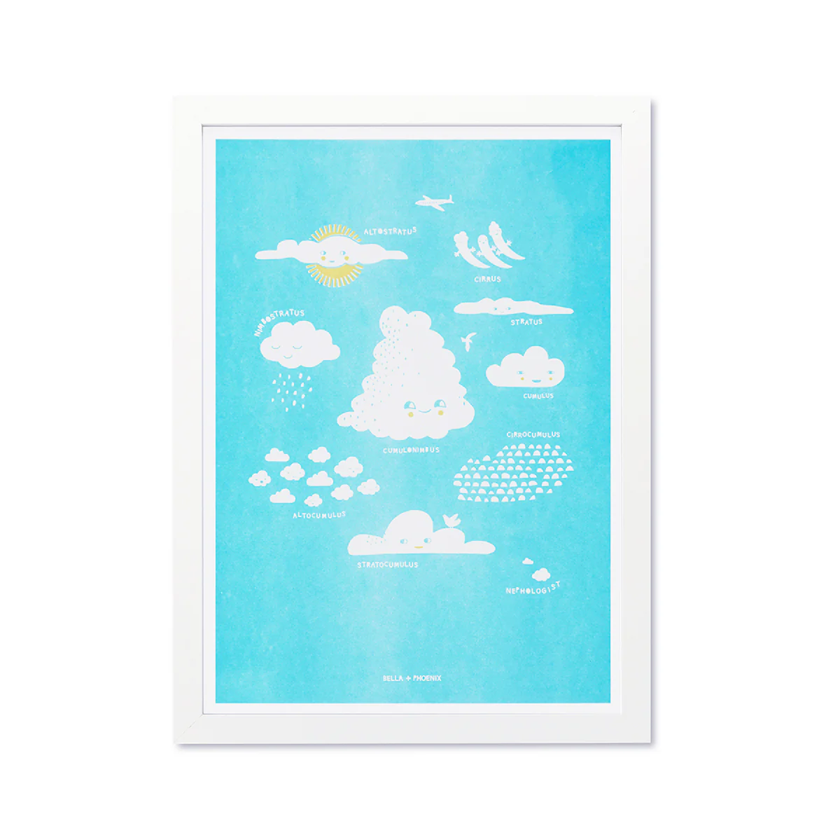 Guide To The Clouds A3 Riso Print by Bella & Phoenix