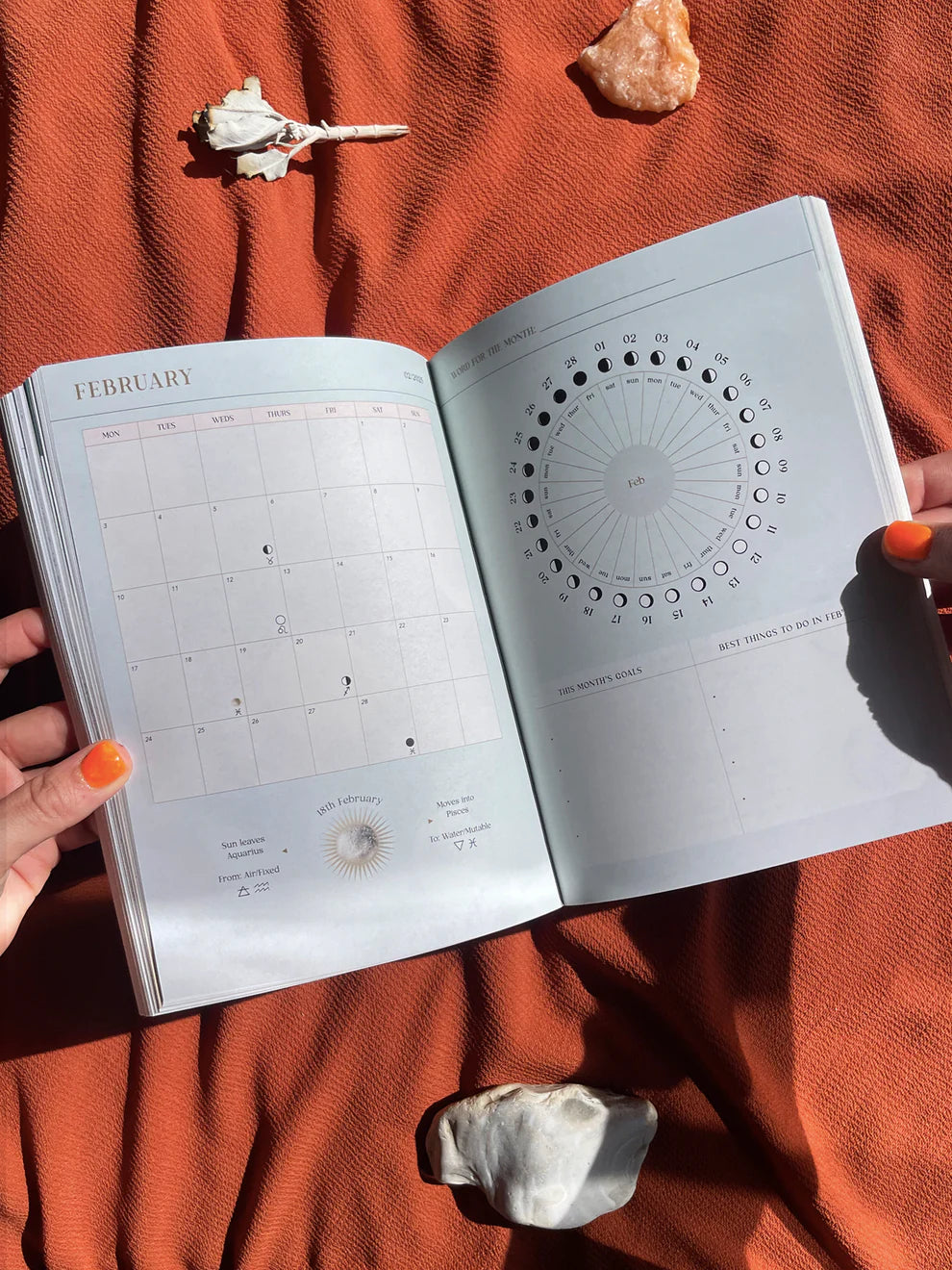 Mid year lunar moon diary 2024-2025 by Nikki Strange