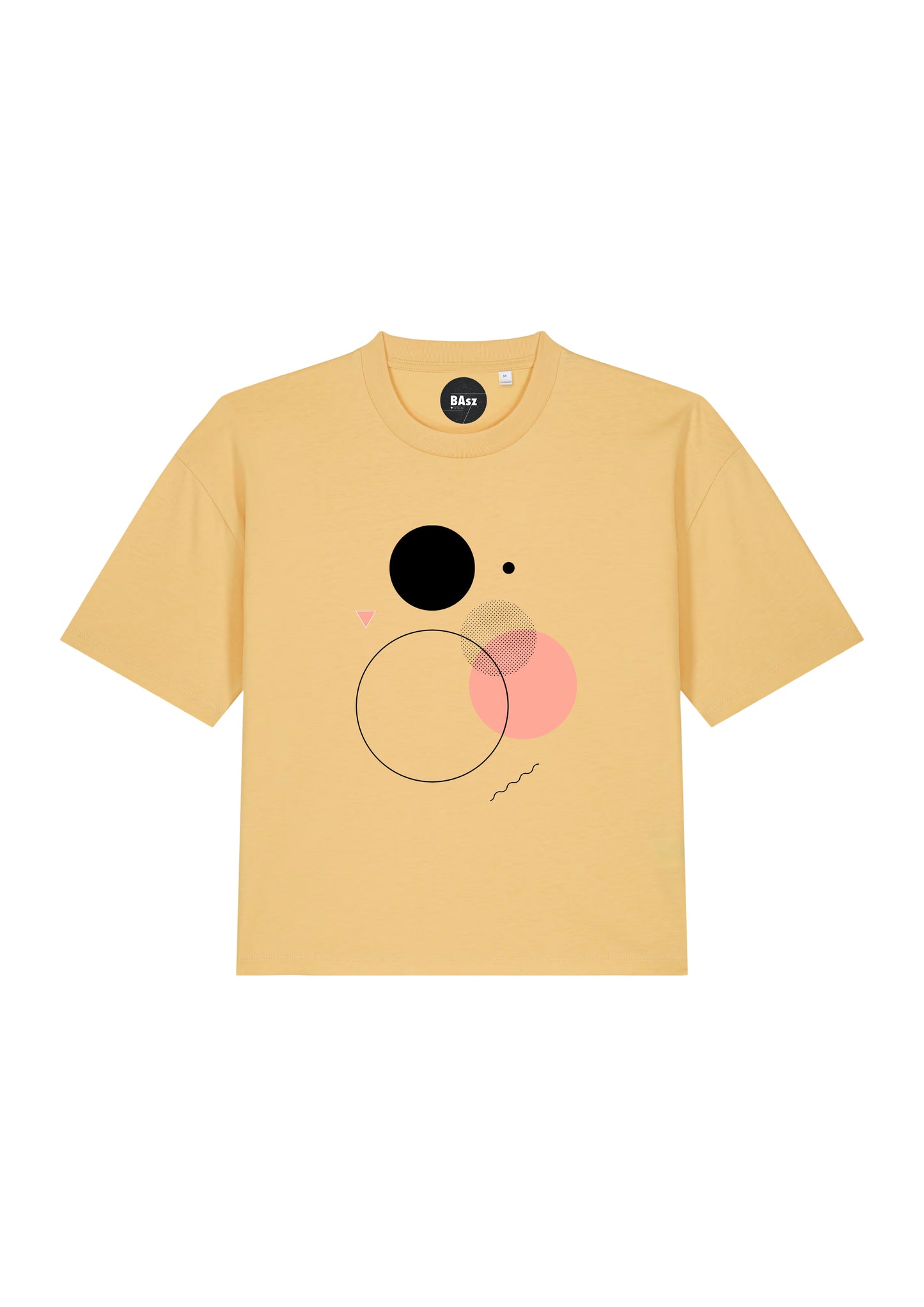 Cropped T-shirt With Geometric Design By Basz Design