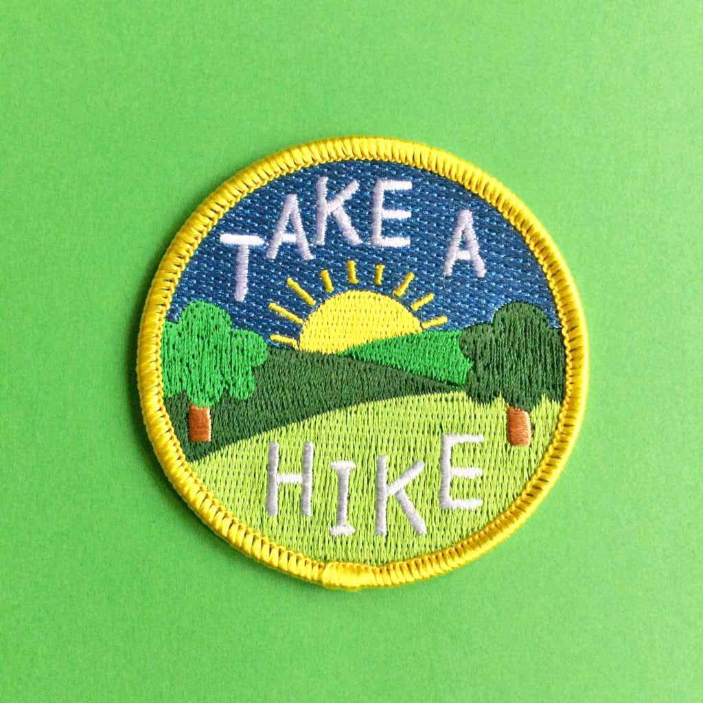 Take A Hike Iron On Patch by Hello Dodo