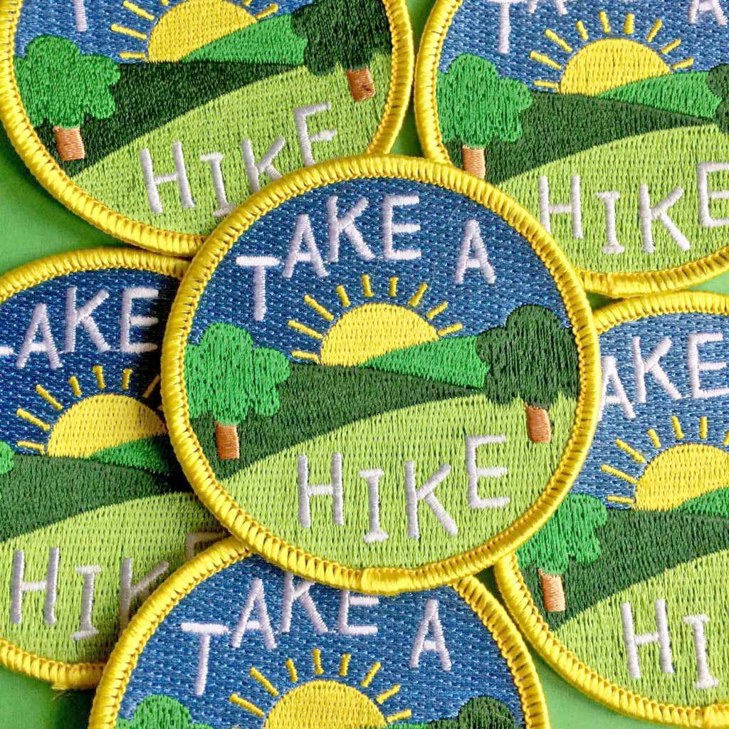 Take A Hike Iron On Patch by Hello Dodo