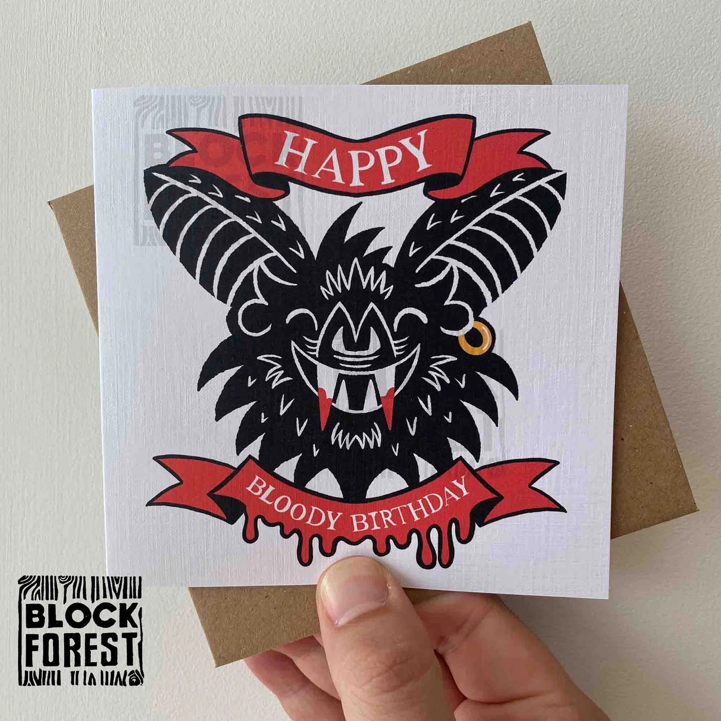 Happy Bloody Birthday - Greetings Card By Blockforest