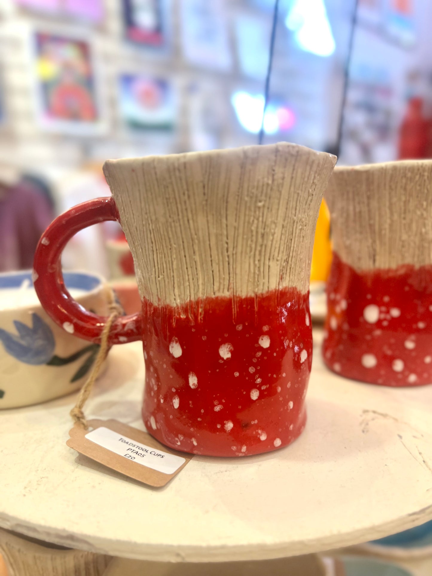 Toadstool Ceramic Mug By Pixies Pottery