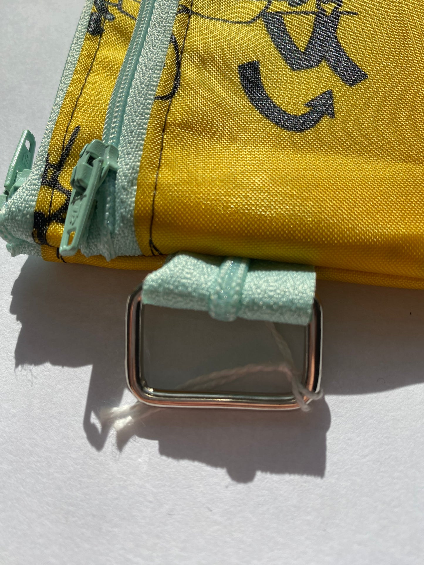 Zipper Pouch Yellow recycled Life Jacket by Re-Inflatables