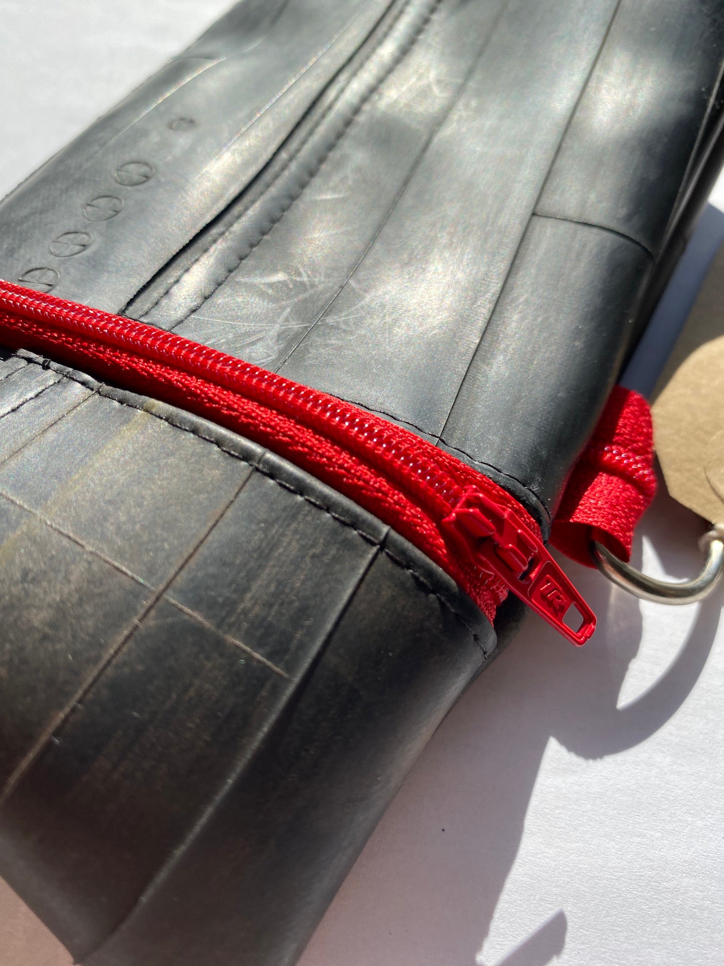 Zipper Pouch/Pencil Case recycled bicycle inner tube by Re-Inflatables