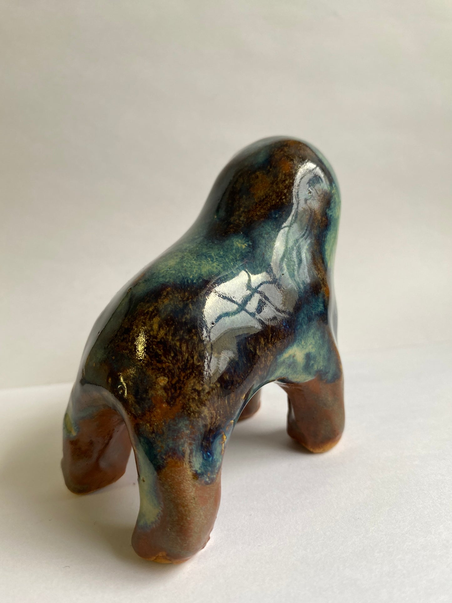 Ceramic Blue Metallic Teethie by Rebecca Edelmann ceramics