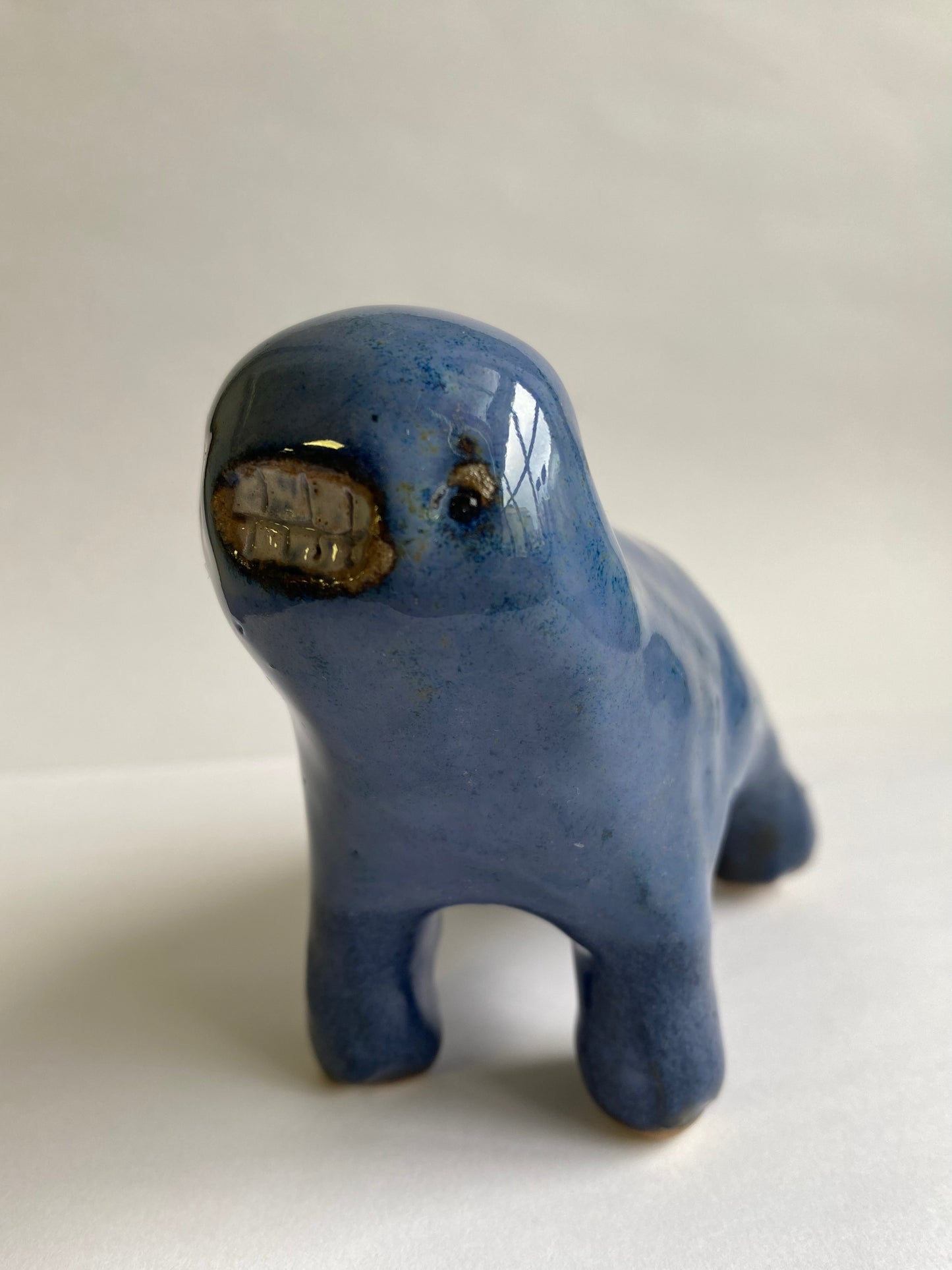 Ceramic Blue Teethie by Rebecca Edelmann ceramics
