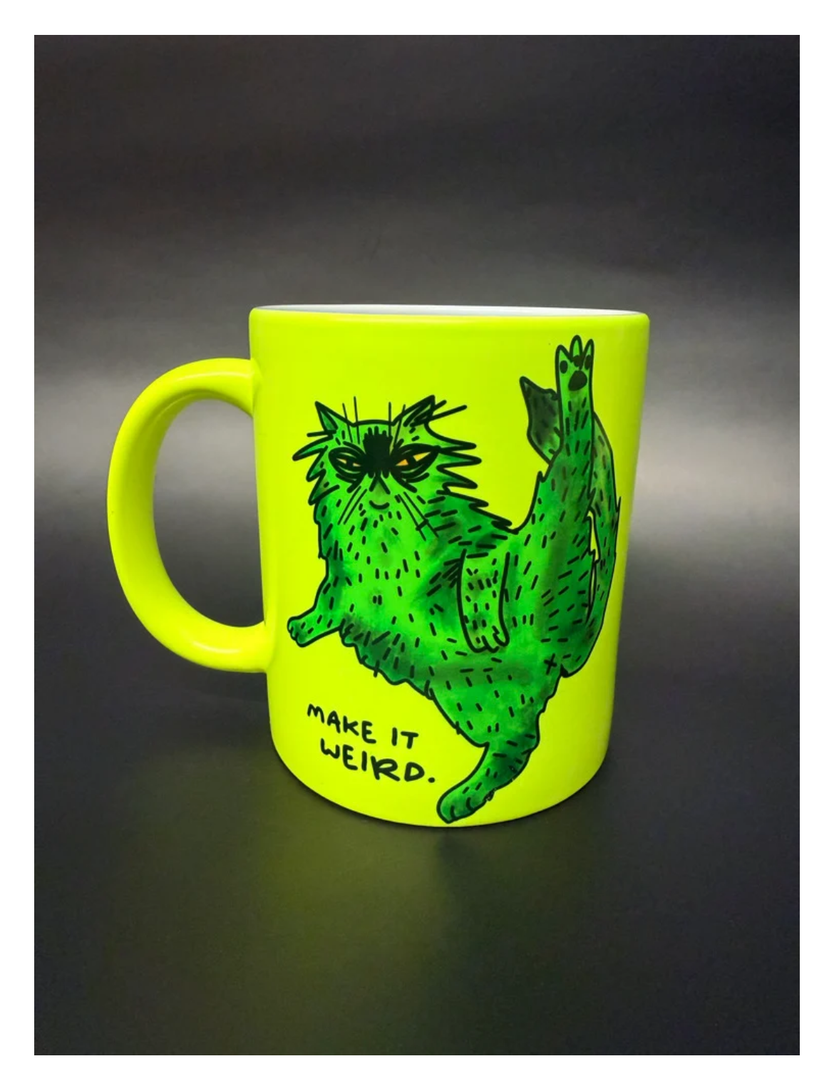Make It Weird Cat Mug by Daze Made