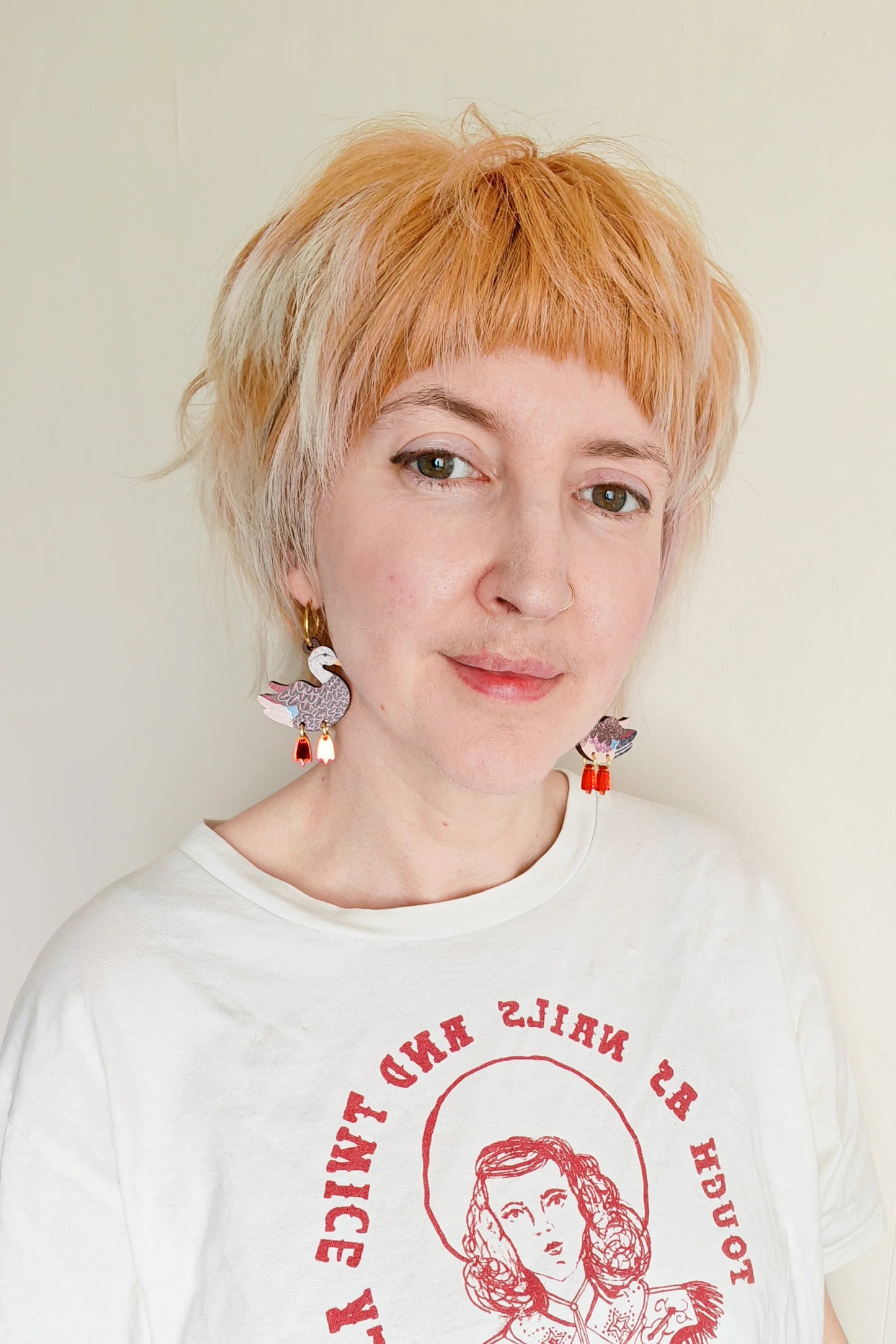 Delightful Duck Earrings Earrings By Misfit Makes