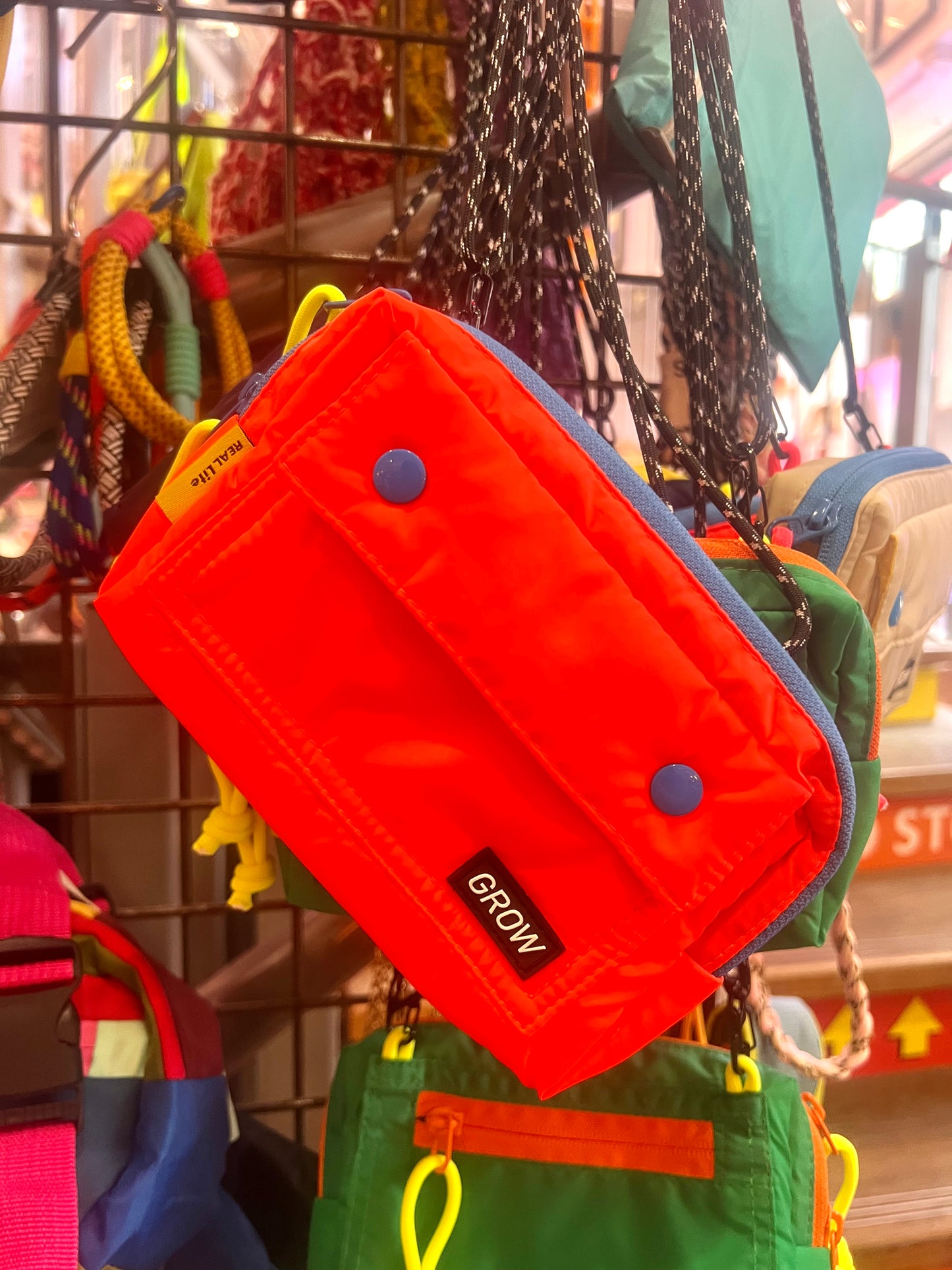 Colourful Travel Pouch, Crossbody Organizer By Grow