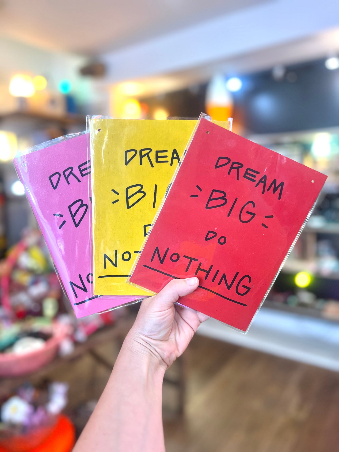'Dream Big Do Nothing' Wooden Board Wall Art by Don Brosbin