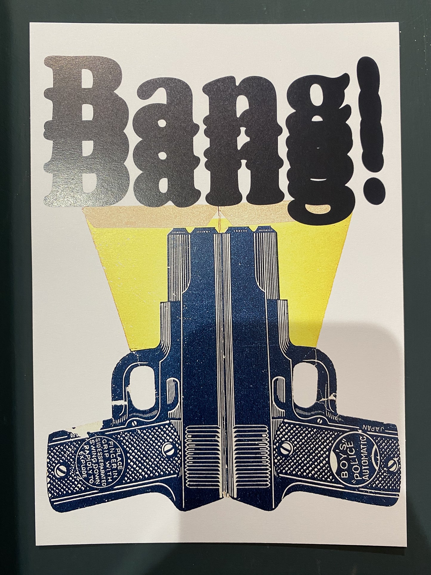 BANG BANG! white - Art Print - A5 by Stanley Road