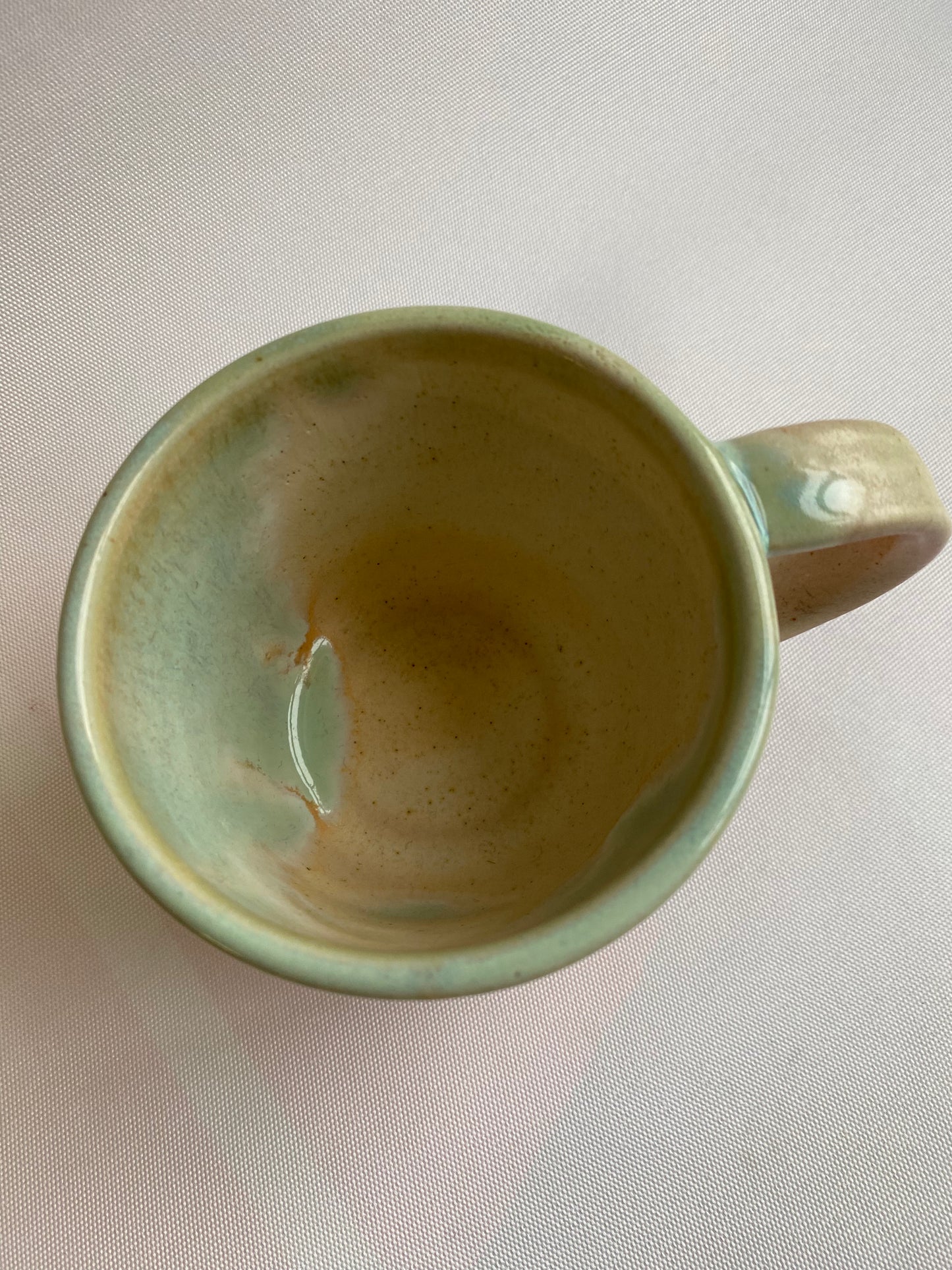 gradient Mint Green to Pink Ceramic Mug by Victoria Loyola