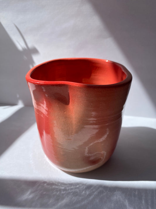 Red Ceramic Cup by Victoria Loyola