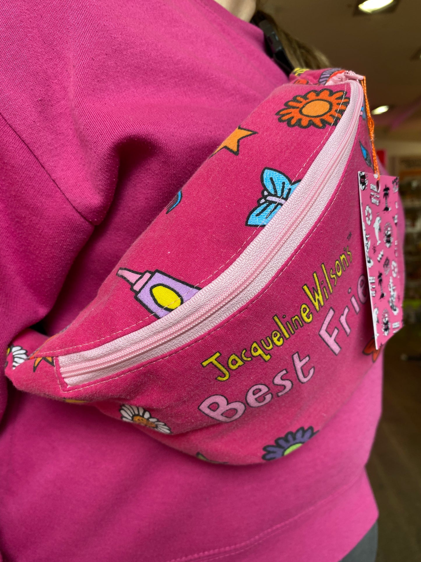 90's Pink fabric bumbag by Silly Girl Club
