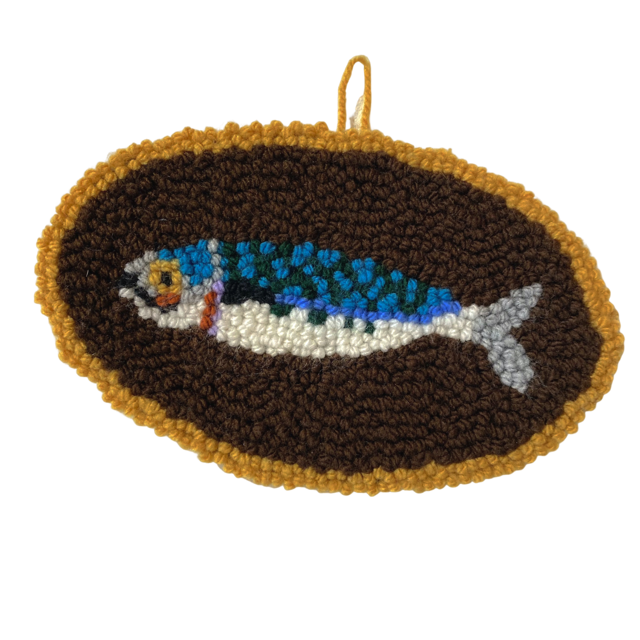 Needle punched Wall Hanging Sardine by Don Brosbin