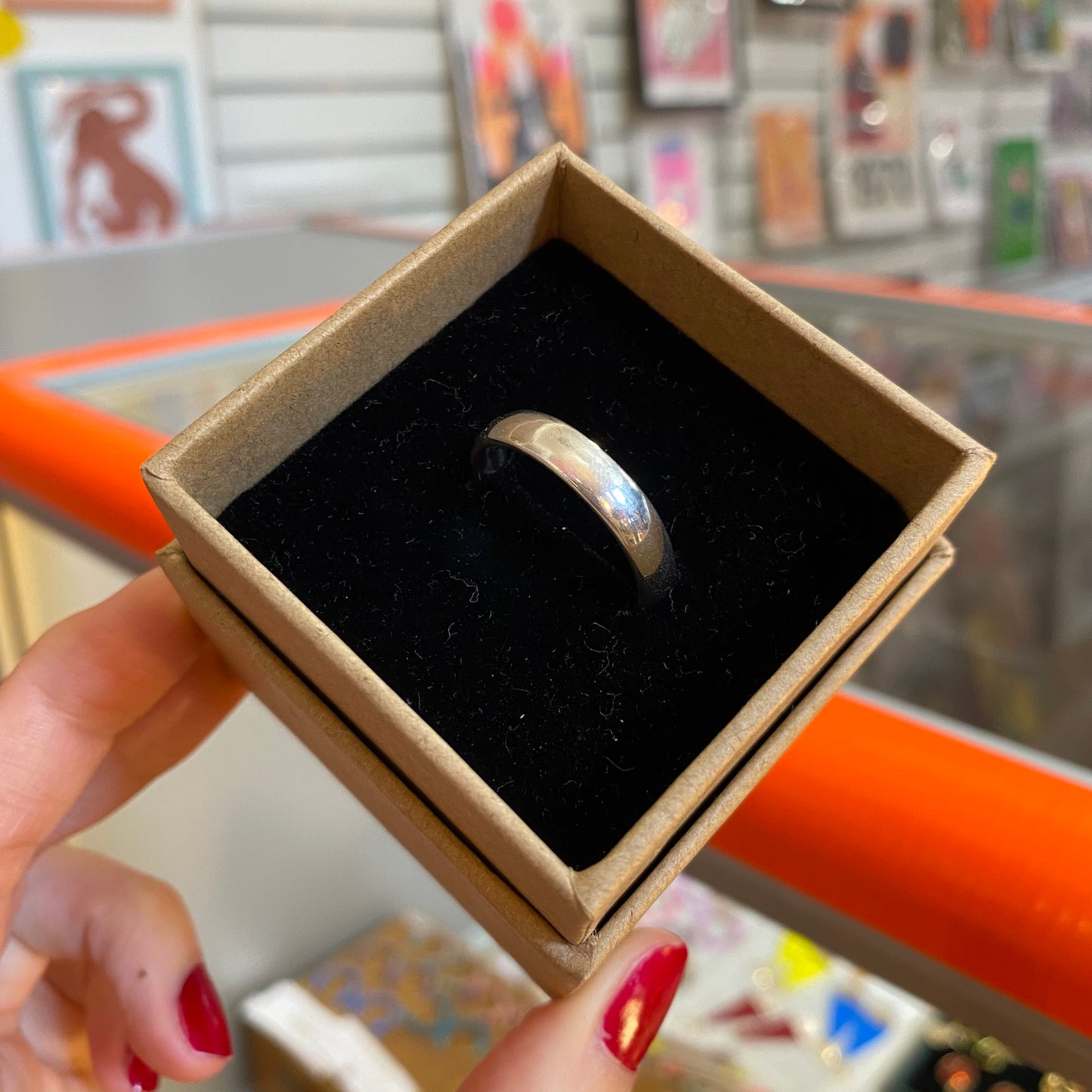 Hammered Silver Ring by Seabird Silver