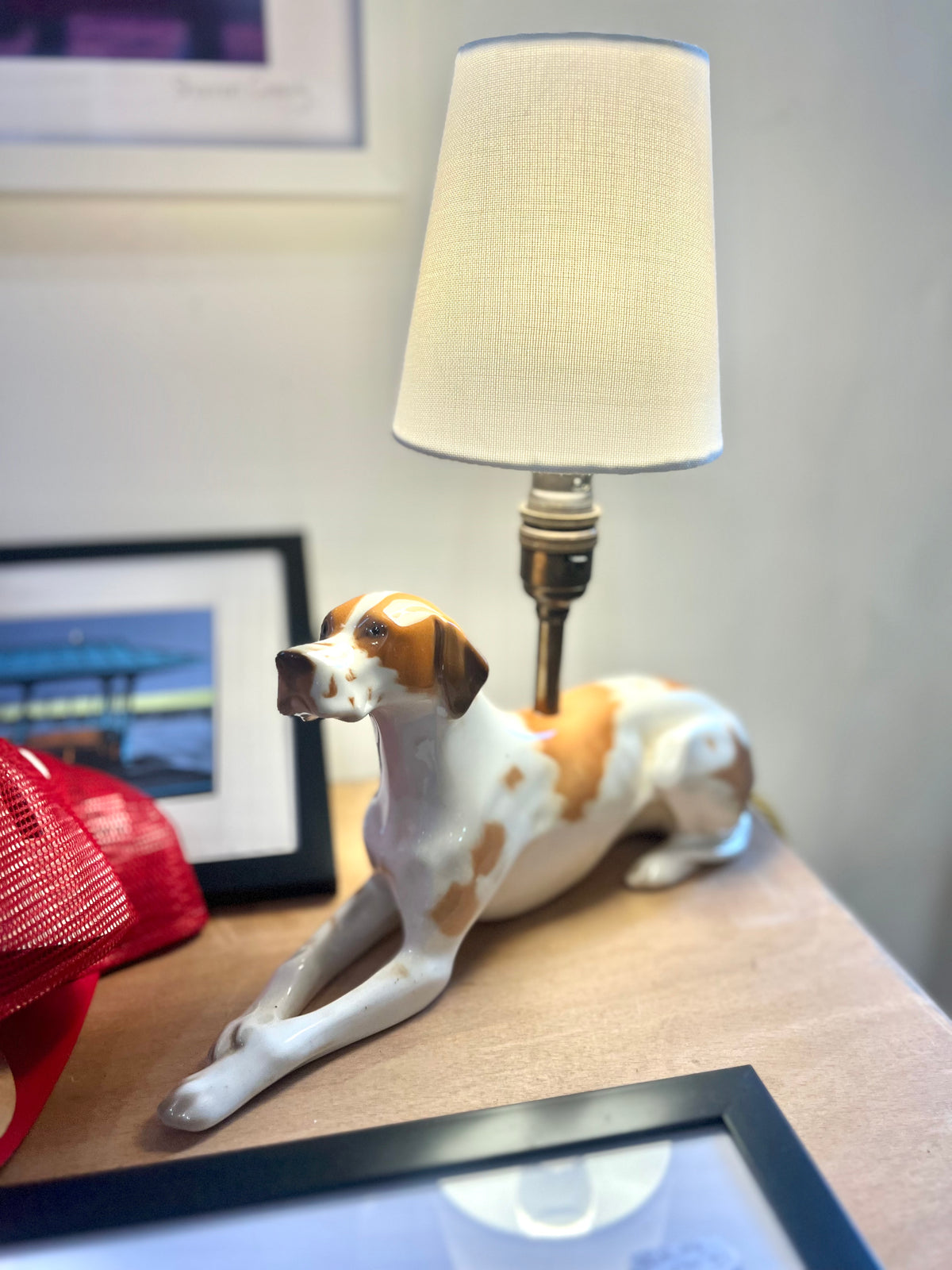 Vintage Dog Lamp by Lost & Foundry