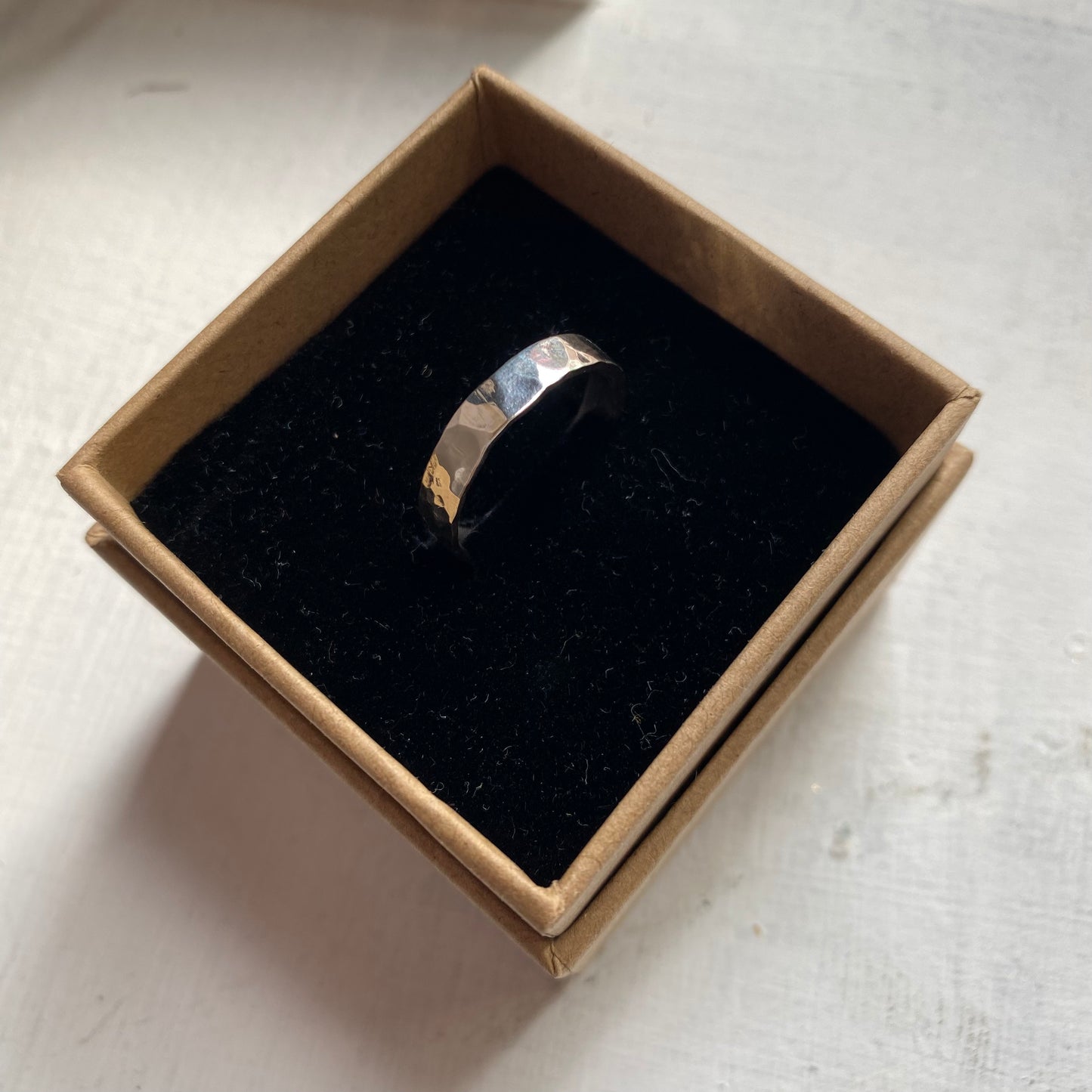 Hammered Silver Ring by Seabird Silver
