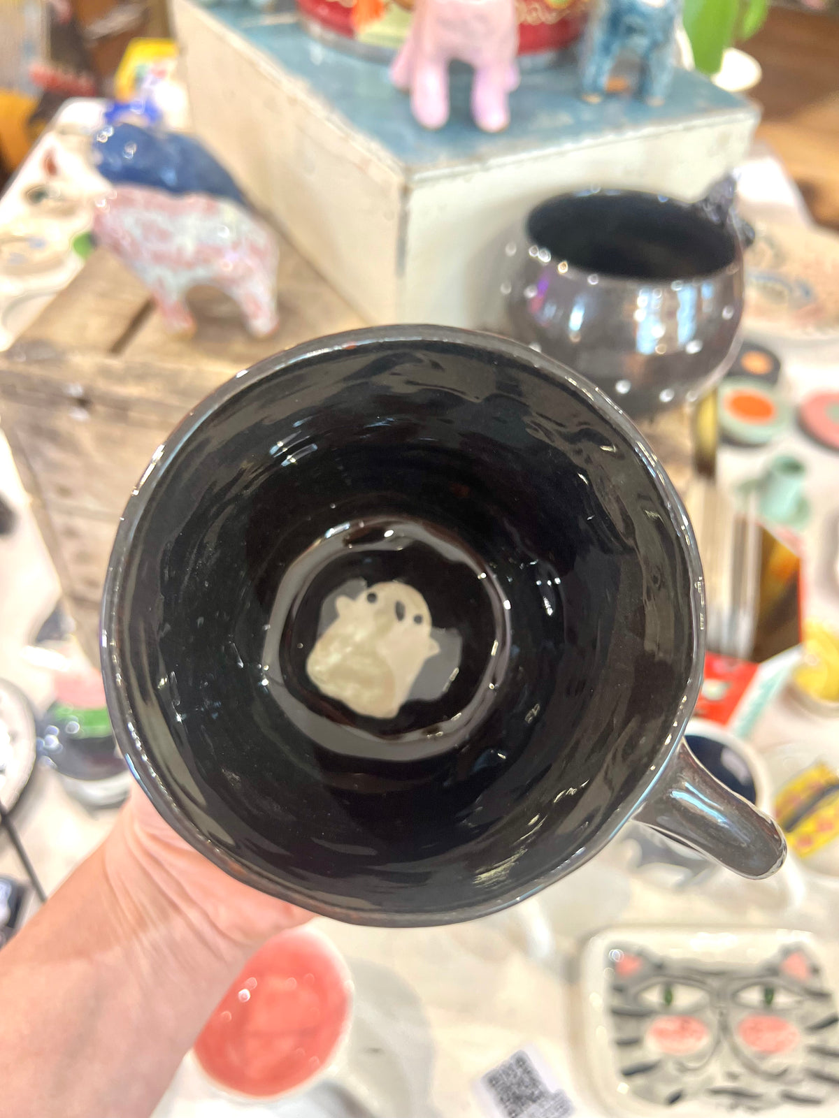 Classic Ceramic Ghosts Mug by REBECCA EDELMANN Ceramics